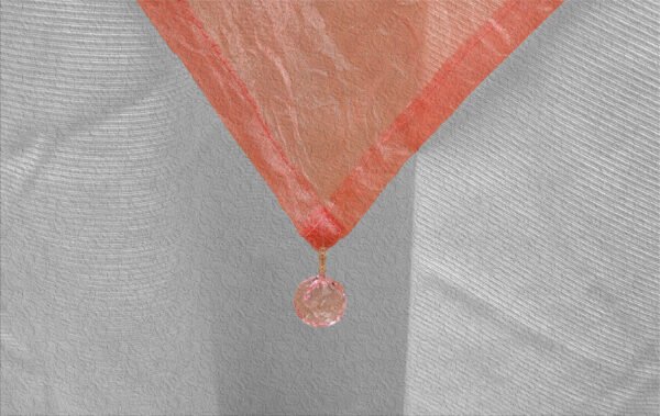 Mantel Decorativo Cuadrado Rosa Imperial, 210 x 210 cm, con Detalles de Cristal, Fácil Lavado