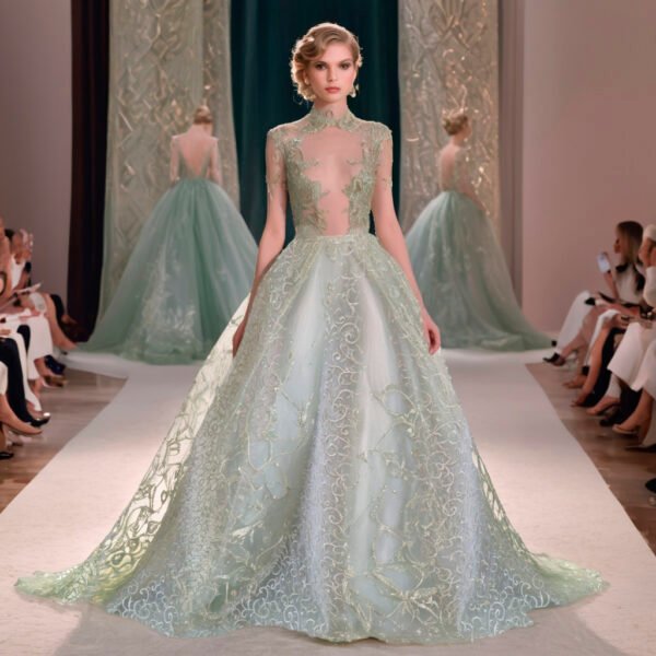 Tela Verde Esmeralda con Cristal (Precio por Metro)