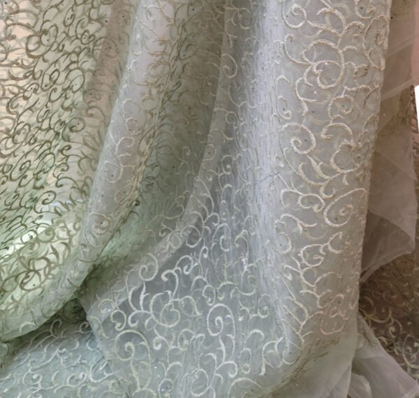 Tela Verde Esmeralda con Cristal (Precio por Metro)