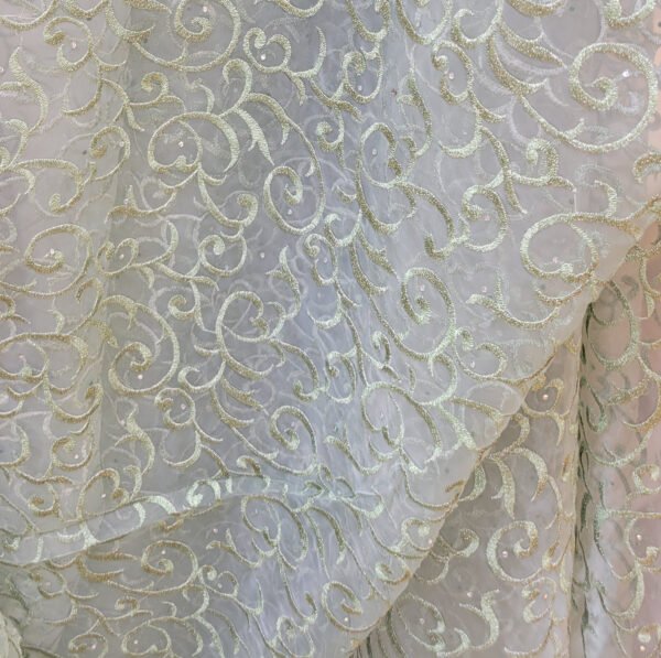 Tela Verde Esmeralda con Cristal (Precio por Metro)