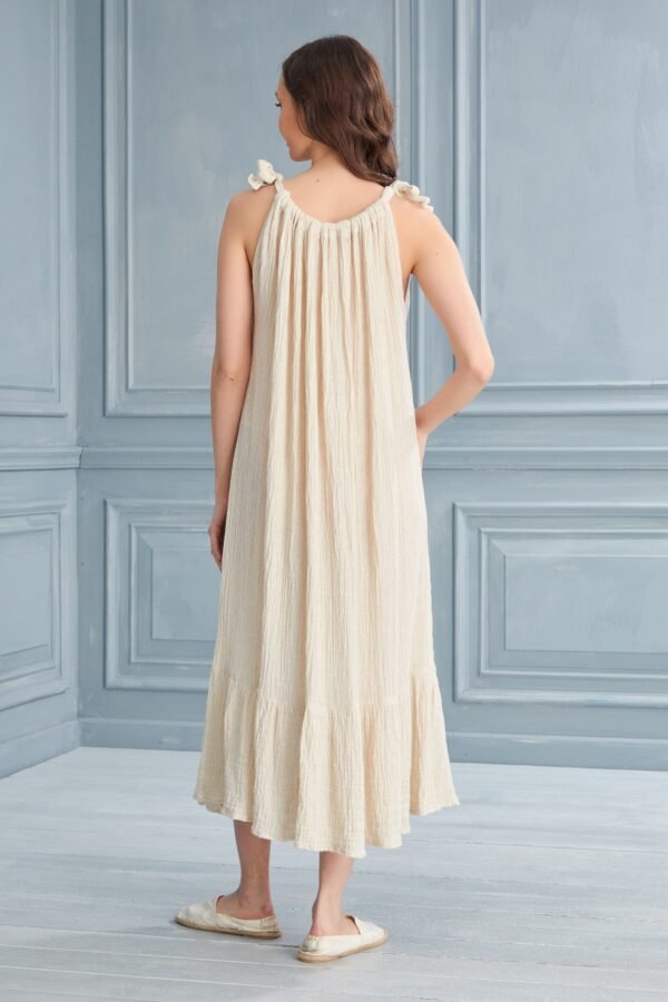 begonville-uzun-elbise-tuana-askili-baglama-detayli-uzun-elbise-keten-34268927131839 vestido V011